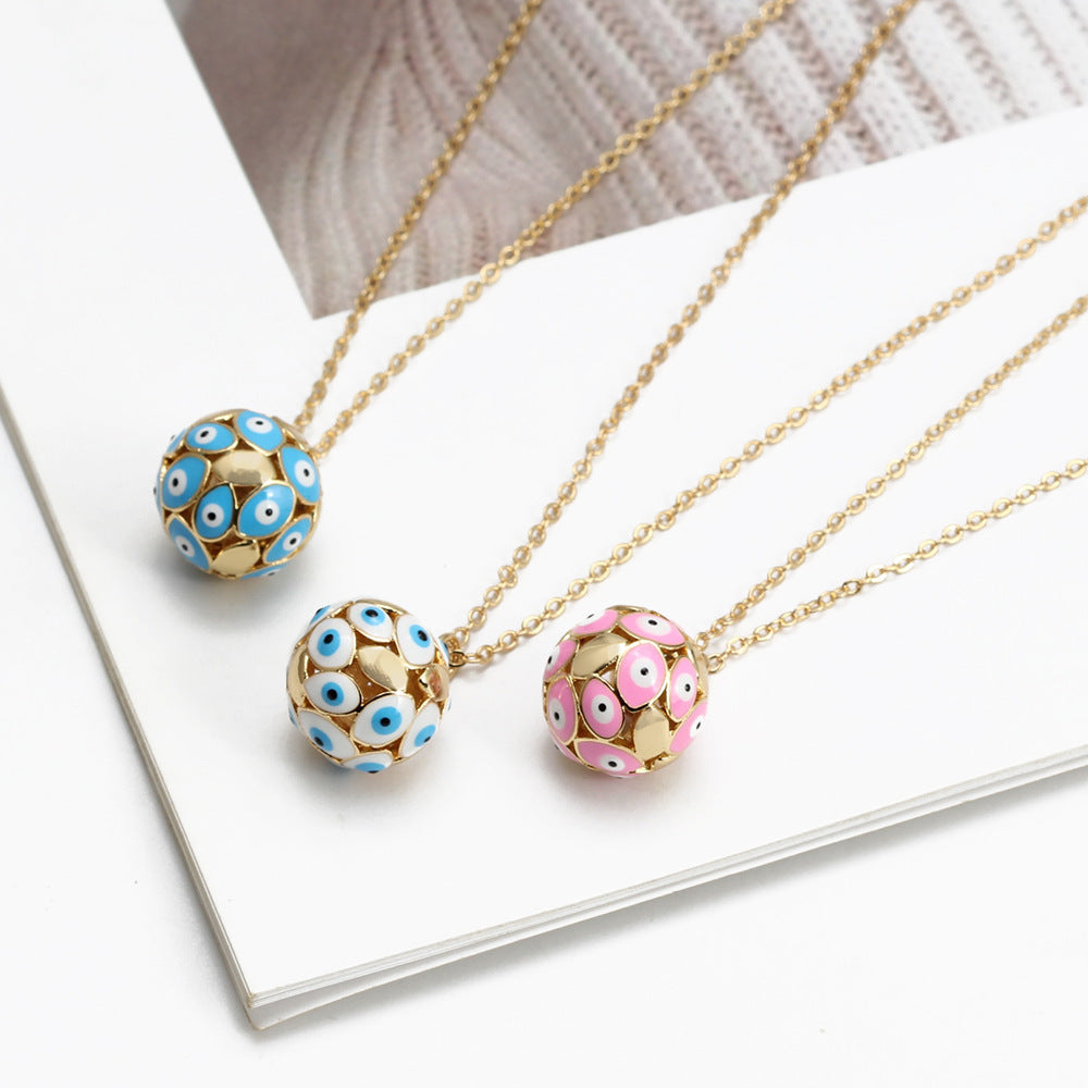 Collares De Cobre De Esfera De Ojo De Diablo al por mayor